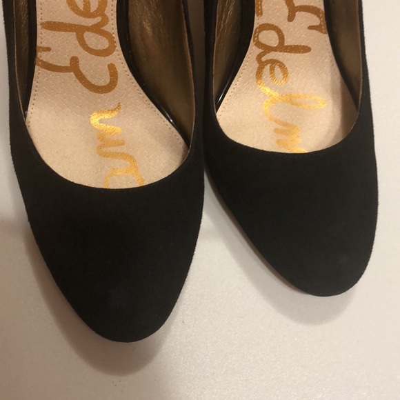 Sam Edelman BlackSuede/Patent Heels - Picture 5 of 15